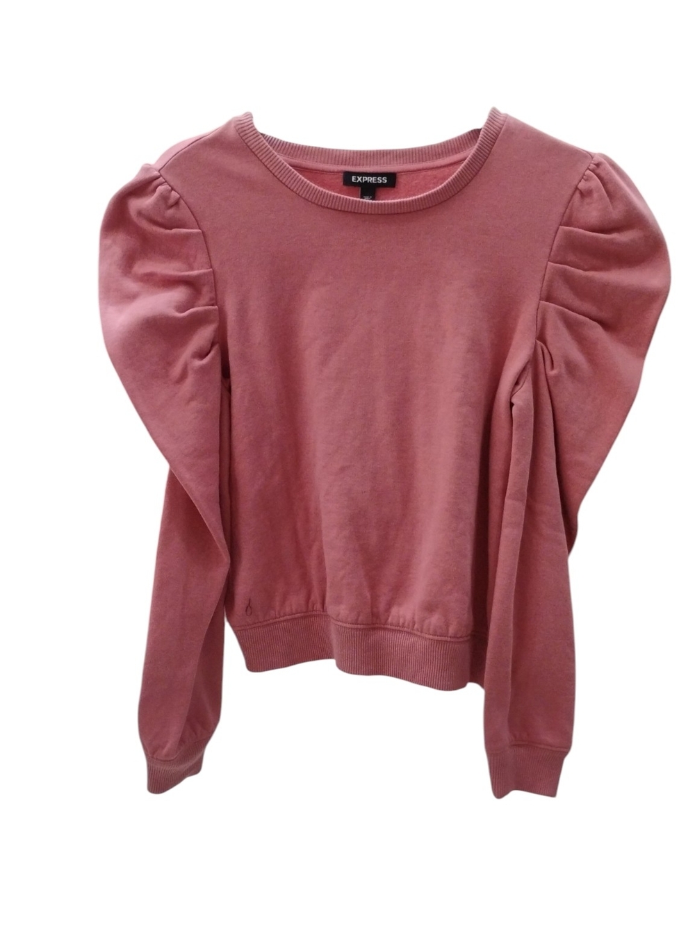 Express Puff Sleeve Sweatshirt - Dusty Rose SZ S